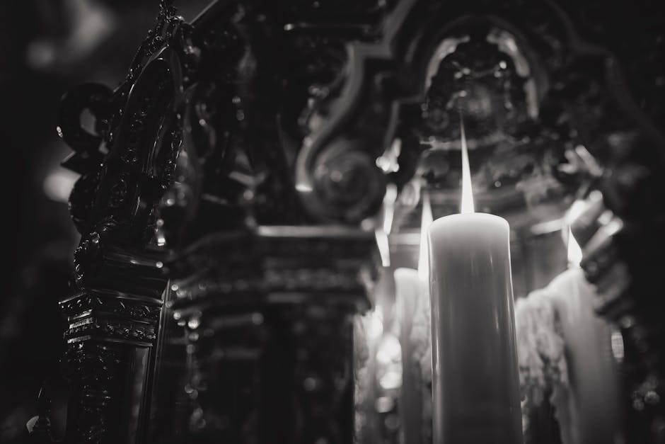 Candlesticks symbolizing faith