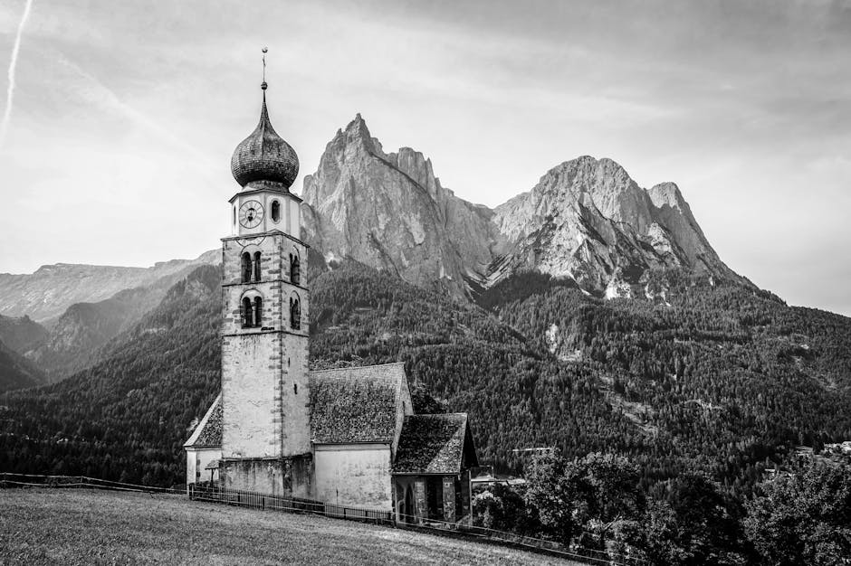 Mountain backdrop symbolizing faith and resilience