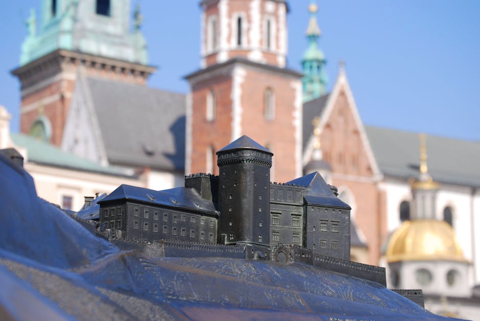 Detailed miniature wawel cathedral