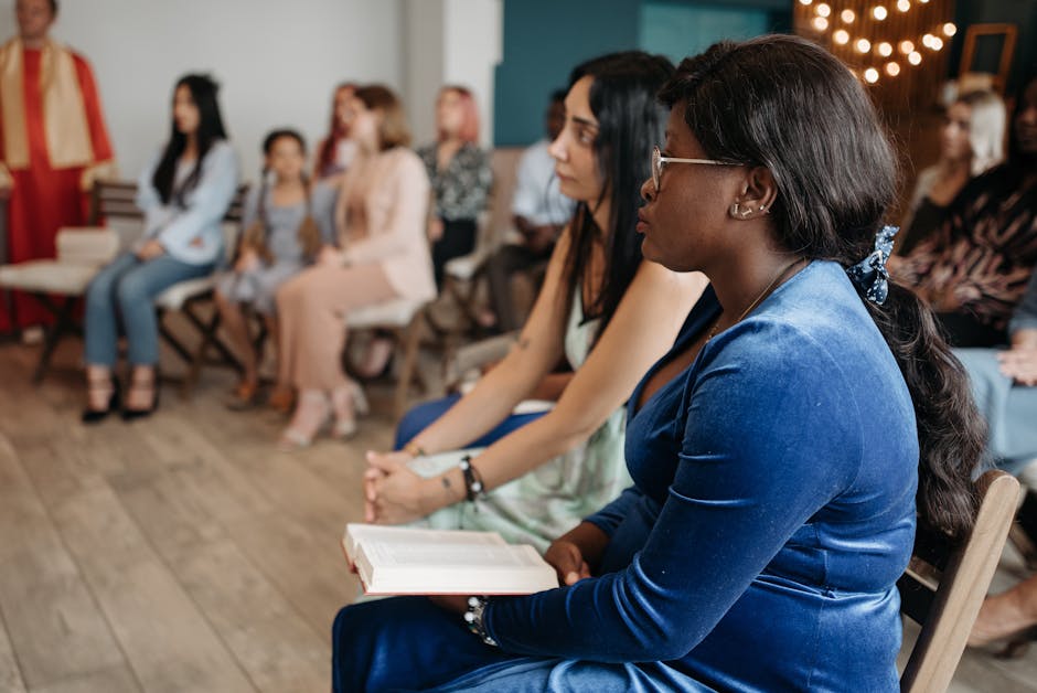 Diverse people prayer reflection