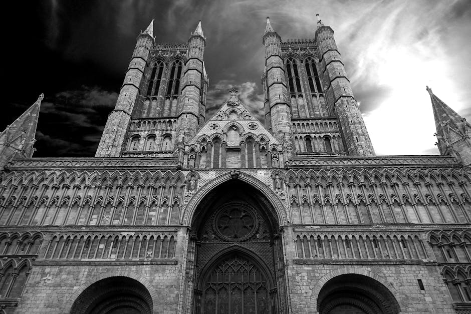 Gothic cathedral view