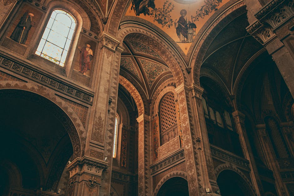 Ornate frescoes grand architecture