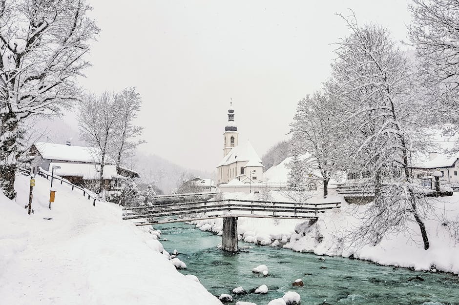 A snowy view symbolizing peace and reflection in faith