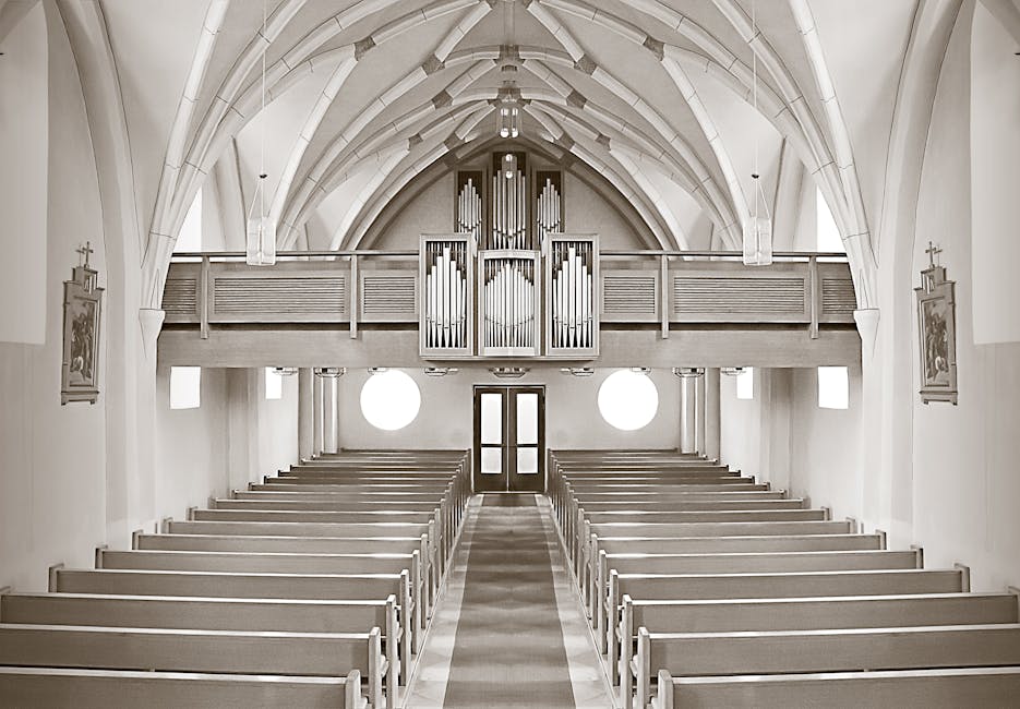 Symmetrical interior architectural details