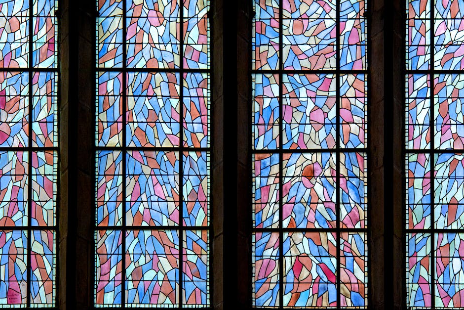 Vibrant stained glass windows