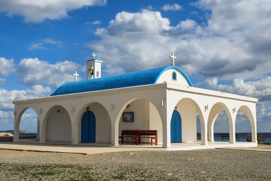 A beautiful chapel against the blue sky